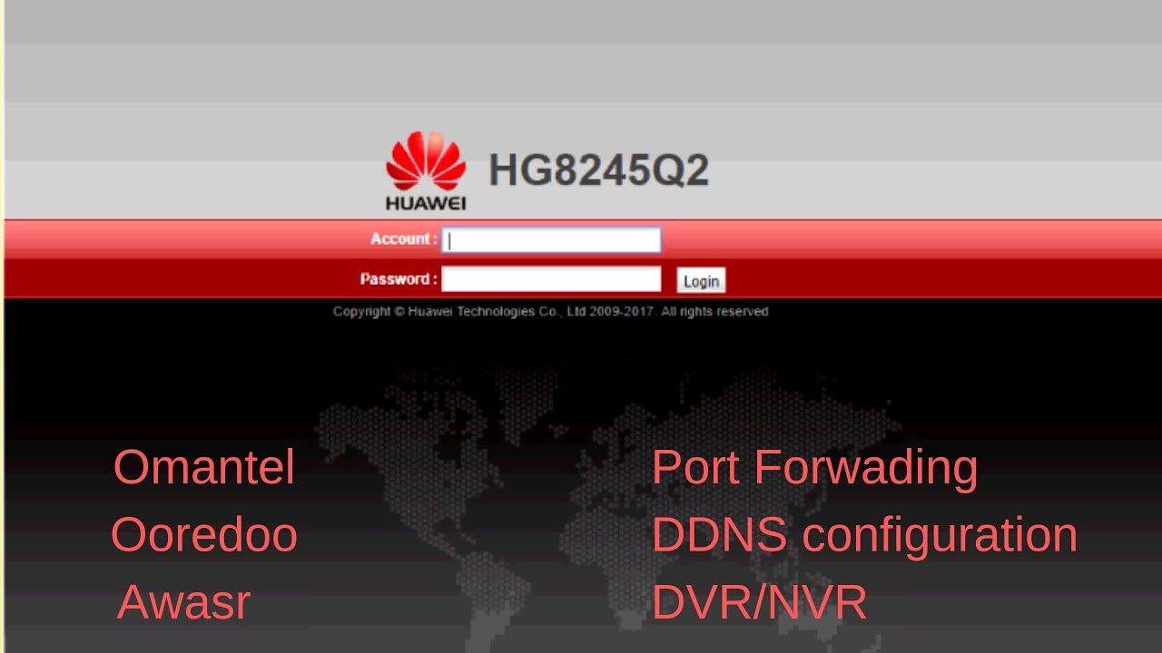 huawei hg8245q2 default password